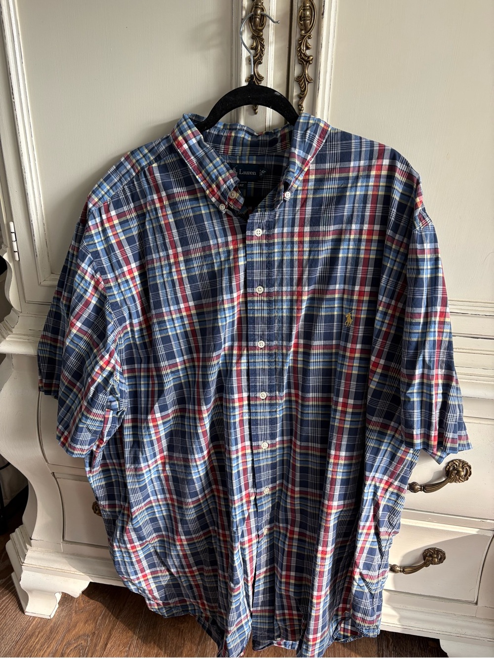 Ralph Lauren Men’s Blue Plaid Button-Down Shirt